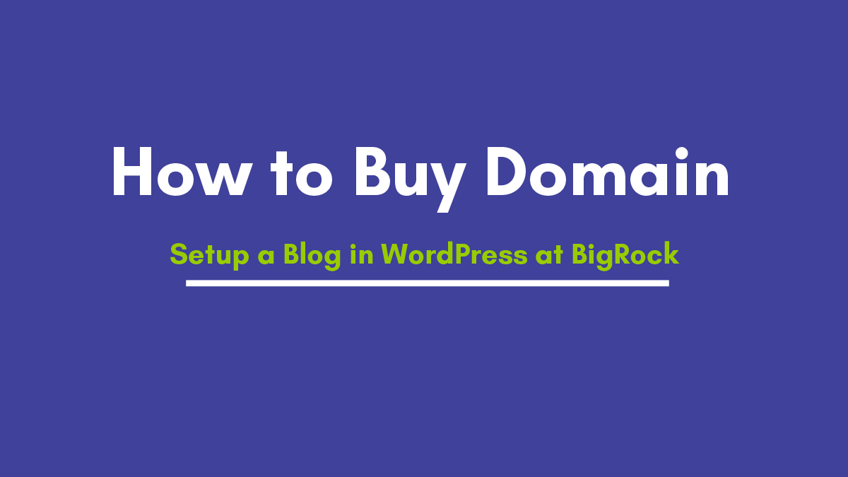 How to Install WordPress on Bigrock