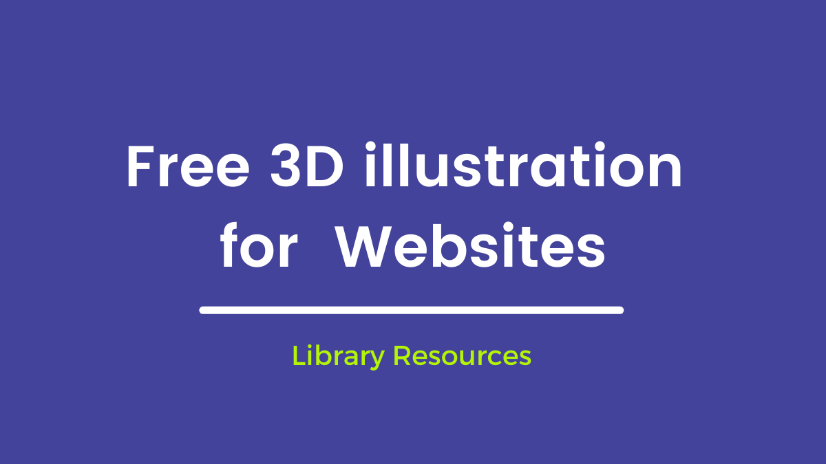 Free 3D illustration for UI Design and Websites