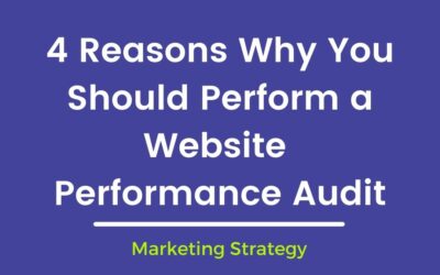 4 Reasons Why You Should Perform a Website Performance Audit